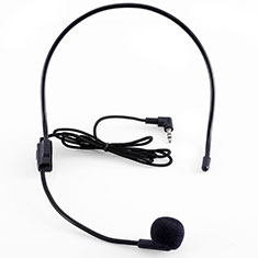Luxury 3.5mm Mini Handheld Microphone Singing Recording K03 for Vivo iQOO U3 5G Black