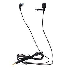 Luxury 3.5mm Mini Handheld Microphone Singing Recording K05 for Wiko Pulp 4G Black