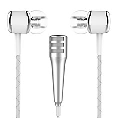 Luxury 3.5mm Mini Handheld Microphone Singing Recording M01 for Oppo Find N2 5G Silver