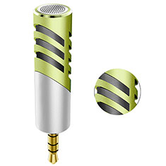 Luxury 3.5mm Mini Handheld Microphone Singing Recording M09 for Wiko Power U10 Green