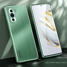 Luxury Aluminum Metal Back Cover and Silicone Frame Case JL1 for Huawei Nova 10 Green