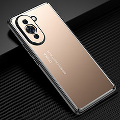 Luxury Aluminum Metal Back Cover and Silicone Frame Case JL2 for Huawei Nova 10 Gold