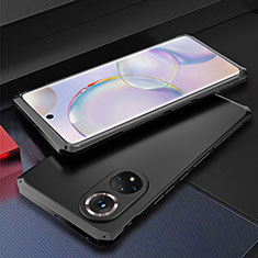 Luxury Aluminum Metal Cover Case 360 Degrees for Huawei Honor 50 5G Black