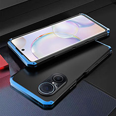 Luxury Aluminum Metal Cover Case 360 Degrees for Huawei Honor 50 SE 5G Blue and Black