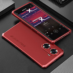 Luxury Aluminum Metal Cover Case 360 Degrees for Huawei Honor 60 Pro 5G Red