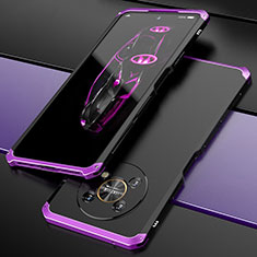 Luxury Aluminum Metal Cover Case 360 Degrees for Huawei Honor Magic4 Lite 5G Purple