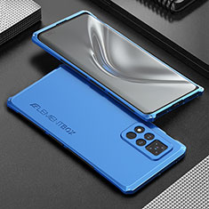 Luxury Aluminum Metal Cover Case 360 Degrees for Huawei Honor V40 5G Blue