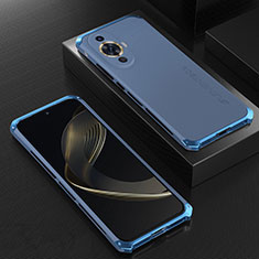 Luxury Aluminum Metal Cover Case 360 Degrees for Huawei Nova 11 Blue