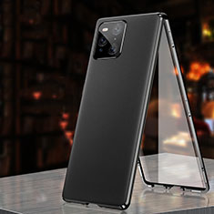 Luxury Aluminum Metal Cover Case 360 Degrees for Oppo Find X3 5G Black