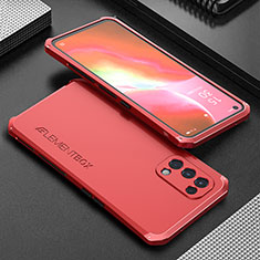 Luxury Aluminum Metal Cover Case 360 Degrees for Oppo K9 5G Red