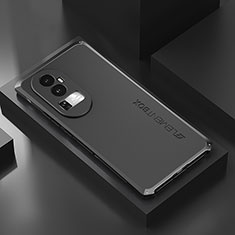 Luxury Aluminum Metal Cover Case 360 Degrees for Oppo Reno10 Pro+ Plus 5G Black