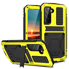 Luxury Aluminum Metal Cover Case 360 Degrees for Samsung Galaxy S24 Plus 5G Yellow