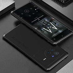Luxury Aluminum Metal Cover Case 360 Degrees for Vivo X80 Pro 5G Black