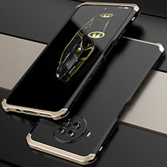 Luxury Aluminum Metal Cover Case 360 Degrees for Xiaomi Mi 10i 5G Gold and Black