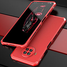 Luxury Aluminum Metal Cover Case 360 Degrees for Xiaomi Mi 10T Lite 5G Red