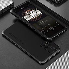 Luxury Aluminum Metal Cover Case 360 Degrees for Xiaomi Poco X4 NFC Black