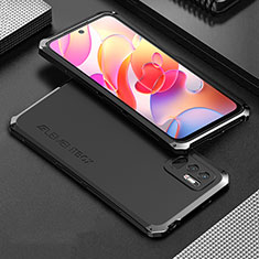 Luxury Aluminum Metal Cover Case 360 Degrees for Xiaomi Redmi Note 10 JE 5G Black