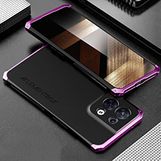 Luxury Aluminum Metal Cover Case 360 Degrees for Xiaomi Redmi Note 13 Pro 5G Purple