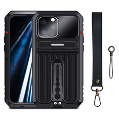 Luxury Aluminum Metal Cover Case 360 Degrees LK2 for Apple iPhone 13 Pro Black
