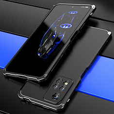 Luxury Aluminum Metal Cover Case 360 Degrees P01 for Xiaomi Redmi Note 11 Pro+ Plus 5G Black