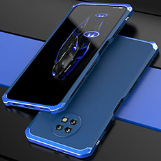 Luxury Aluminum Metal Cover Case 360 Degrees P01 for Xiaomi Redmi Note 9T 5G Blue