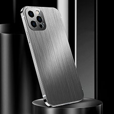 Luxury Aluminum Metal Cover Case for Apple iPhone 14 Pro Silver