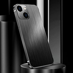 Luxury Aluminum Metal Cover Case for Apple iPhone 15 Plus Black