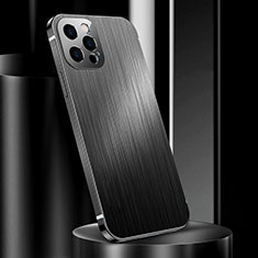 Luxury Aluminum Metal Cover Case for Apple iPhone 15 Pro Black