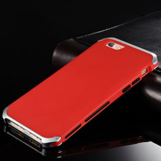 Luxury Aluminum Metal Cover Case for Apple iPhone 6 Red