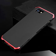 Luxury Aluminum Metal Cover Case for Apple iPhone 8 Red and Black