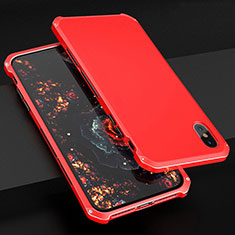 Luxury Aluminum Metal Cover Case for Apple iPhone Xs Max Red