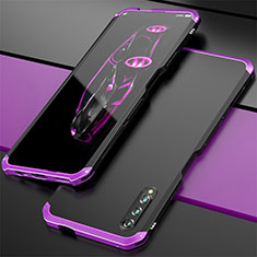 Luxury Aluminum Metal Cover Case for Huawei Y9s Purple