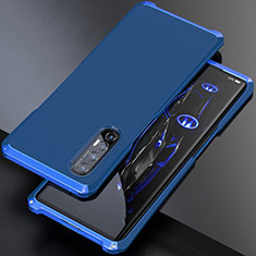 Luxury Aluminum Metal Cover Case for Oppo Find X2 Neo Blue