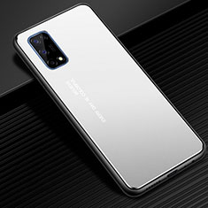 Luxury Aluminum Metal Cover Case for Realme Q2 Pro 5G Silver