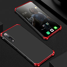 Luxury Aluminum Metal Cover Case for Xiaomi Mi 9 Lite Red and Black