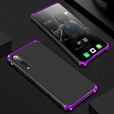 Luxury Aluminum Metal Cover Case for Xiaomi Mi A3 Lite Purple