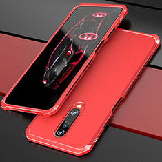 Luxury Aluminum Metal Cover Case for Xiaomi Poco X2 Red