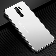 Luxury Aluminum Metal Cover Case for Xiaomi Redmi 9 Silver