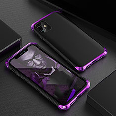 Luxury Aluminum Metal Cover Case M01 for Apple iPhone 11 Purple