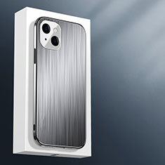 Luxury Aluminum Metal Cover Case M01 for Apple iPhone 13 Mini Silver