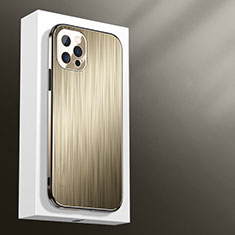 Luxury Aluminum Metal Cover Case M01 for Apple iPhone 15 Pro Max Gold