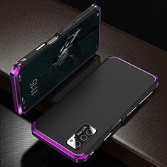 Luxury Aluminum Metal Cover Case M01 for Huawei Honor View 30 Pro 5G Purple