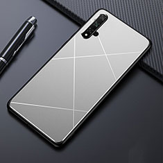 Luxury Aluminum Metal Cover Case M01 for Huawei Nova 5 Silver