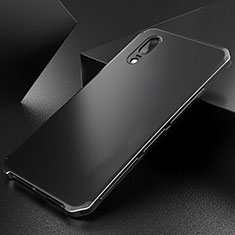 Luxury Aluminum Metal Cover Case M01 for Huawei P20 Black