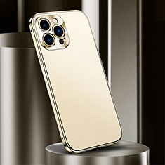 Luxury Aluminum Metal Cover Case M03 for Apple iPhone 16 Pro Gold