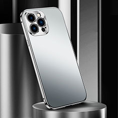 Luxury Aluminum Metal Cover Case M03 for Apple iPhone 16 Pro Max Silver