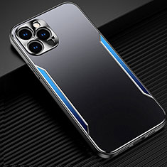 Luxury Aluminum Metal Cover Case M05 for Apple iPhone 14 Pro Blue