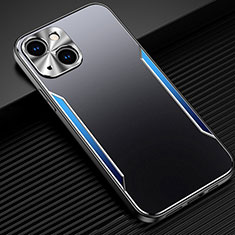 Luxury Aluminum Metal Cover Case M05 for Apple iPhone 15 Blue