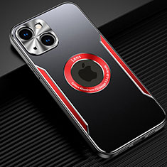 Luxury Aluminum Metal Cover Case M07 for Apple iPhone 15 Red