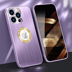 Luxury Aluminum Metal Cover Case M08 for Apple iPhone 14 Pro Purple